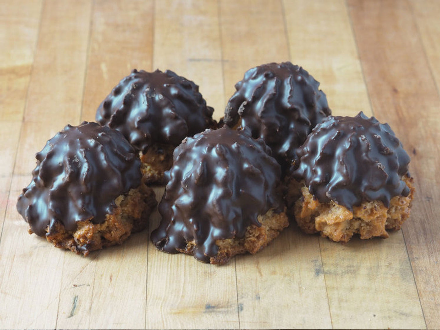 Chocolate-Dipped Macaroons